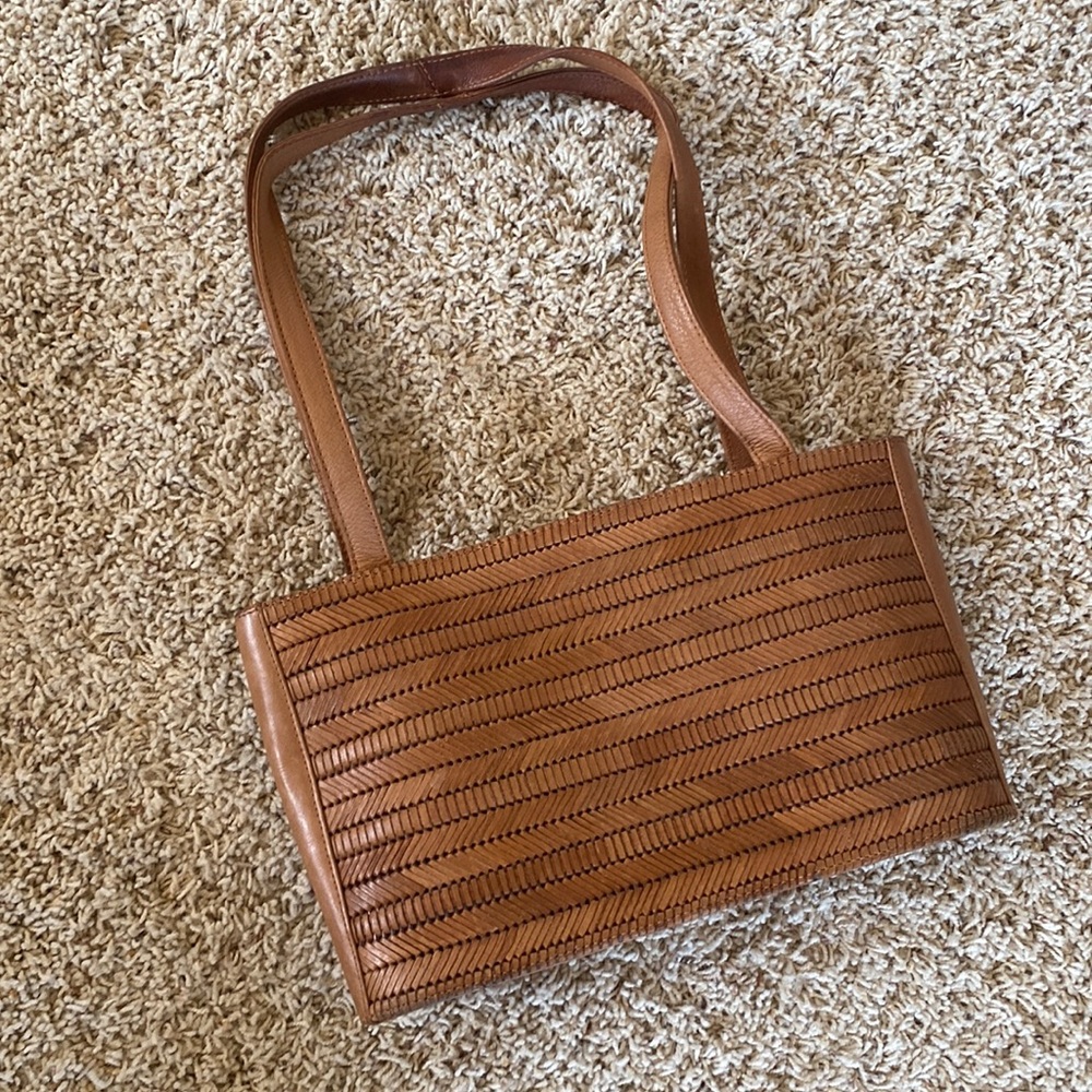 Brown Weaved Purse